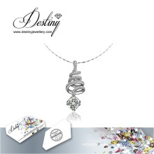 Destiny Jewellery Crystal From Swarovski Necklace Spiral Pendant